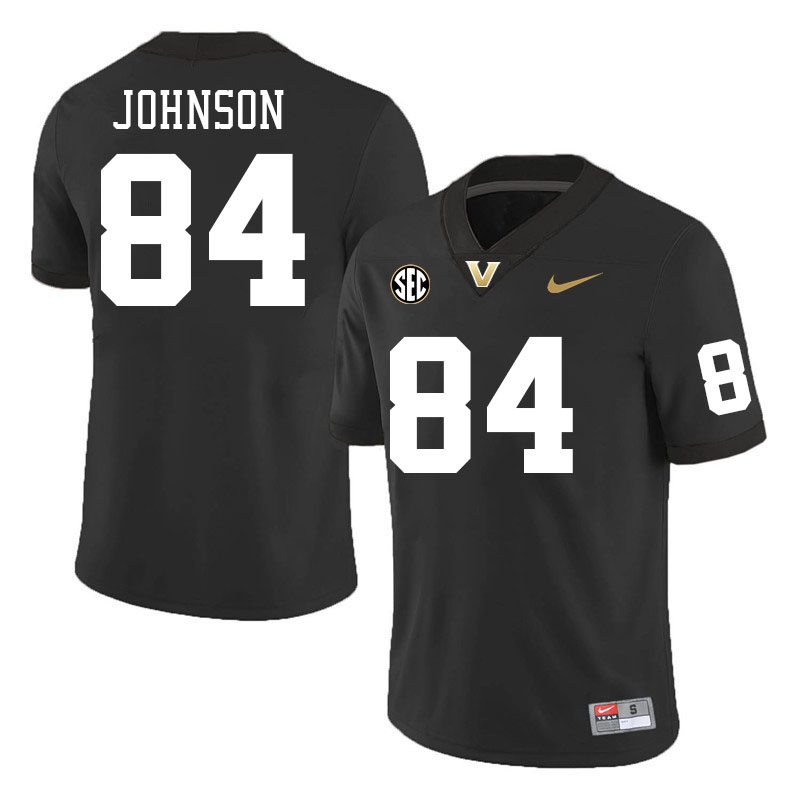 Vanderbilt Commodores #84 Kamrean Johnson College Football Jerseys Stitched-Black